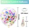Rainbow Multicolor Confetti Latex Balloons - 60 Pack 12 inch Helium Colorful Confetti Balloons for Birthday Baby Shower Wedding Party Decorations